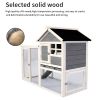 Deluxe Wooden Chicken Coop Hen House Rabbit Wood Hutch Poultry Cage Habitat