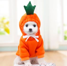 Cute Fruit Dog Clothes For Small Dogs Hoodies Winter Warm Fleece Pet Clothing Puppy Cat Costume Coat For French Chihuahua Outfit (Option: 3 Style-XL)