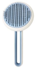 Pet Life 'Concepto' Modern Bristle Grooming Pet Deshedder Comb (Color: Blue)